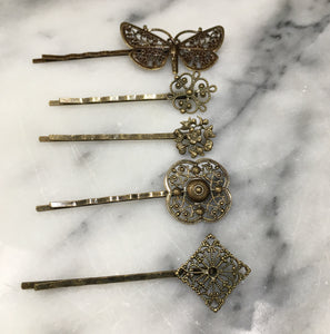 Antique Copper Hair pin Pack (5)