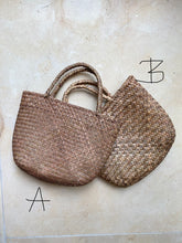 Load image into Gallery viewer, Small Rattan tote