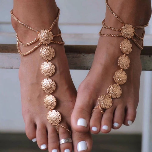 Daisy chain anklet