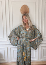 Load image into Gallery viewer, Zoyah Long Duster Kimono dress
