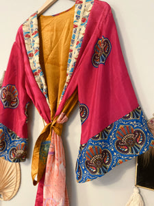 Patchwork Long Duster Kimono