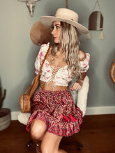 Load image into Gallery viewer, Boho mini skirt