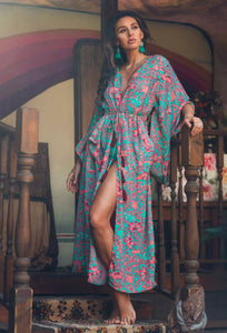 Zoyah Long Duster Kimono dress