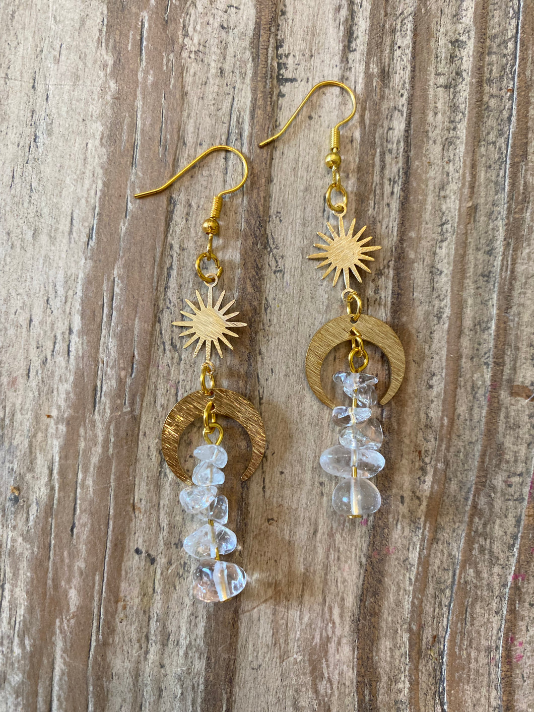 Moonshine quartz earrings