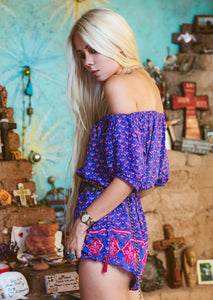 Unicorn *Spell and the Gypsy Collective Sunset road purple romper vintage