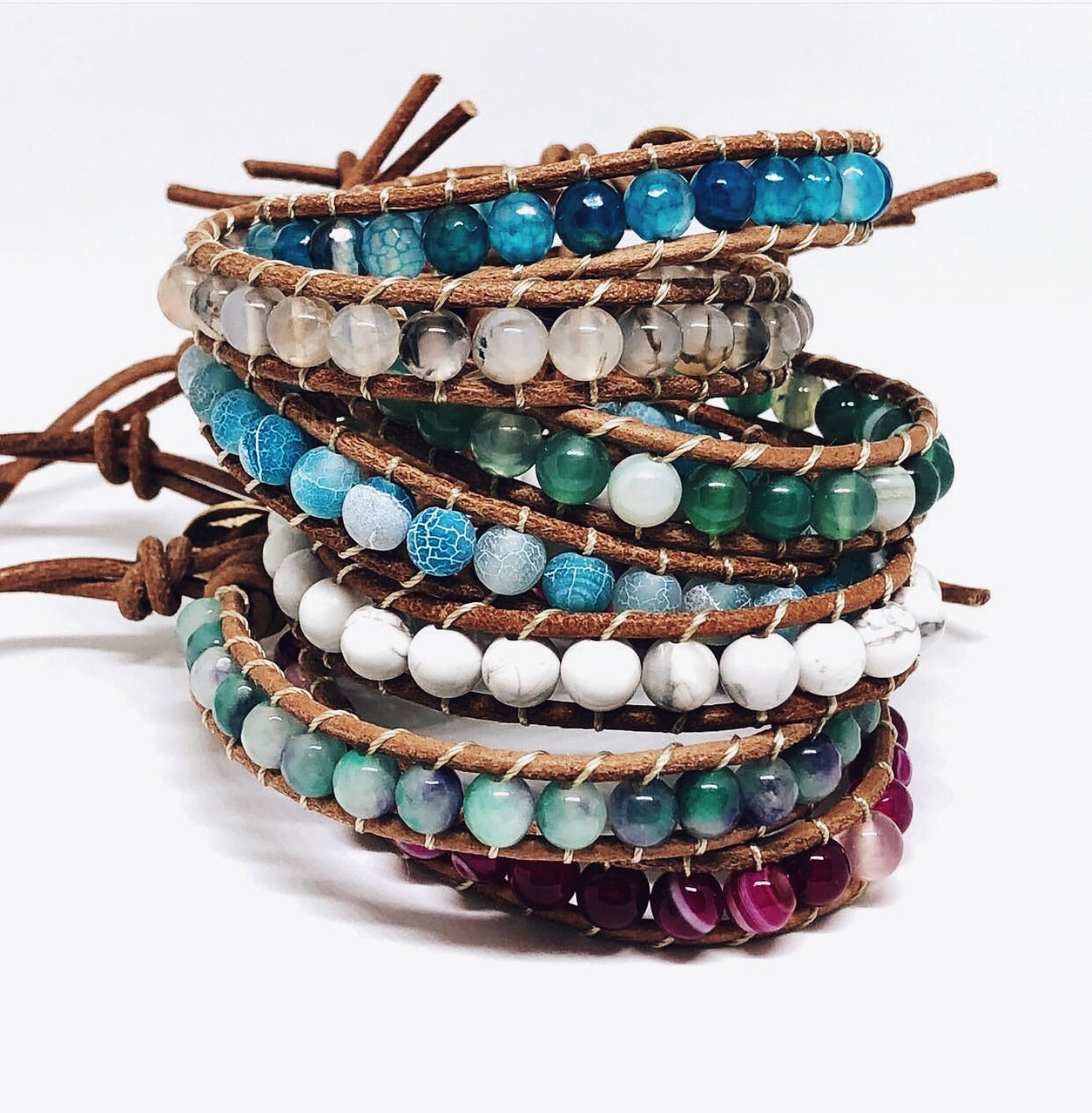 Beaded hot sale wrap bracelet