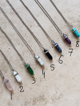 Load image into Gallery viewer, Vibe High Natural stone silver necklace