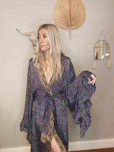 Goddess frill sleeve kimono