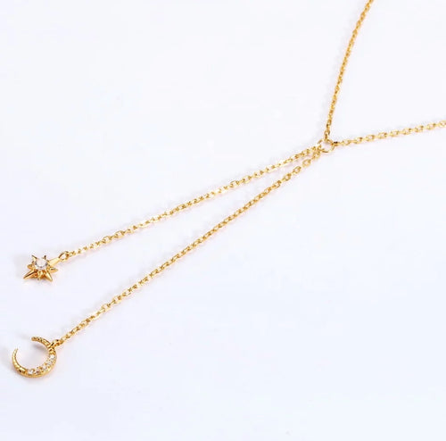 Midnight necklace 14k gold vermeil
