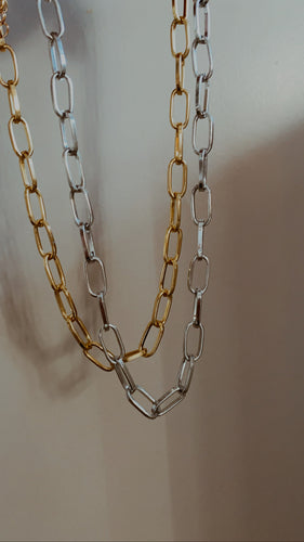 Delicate link chain choker