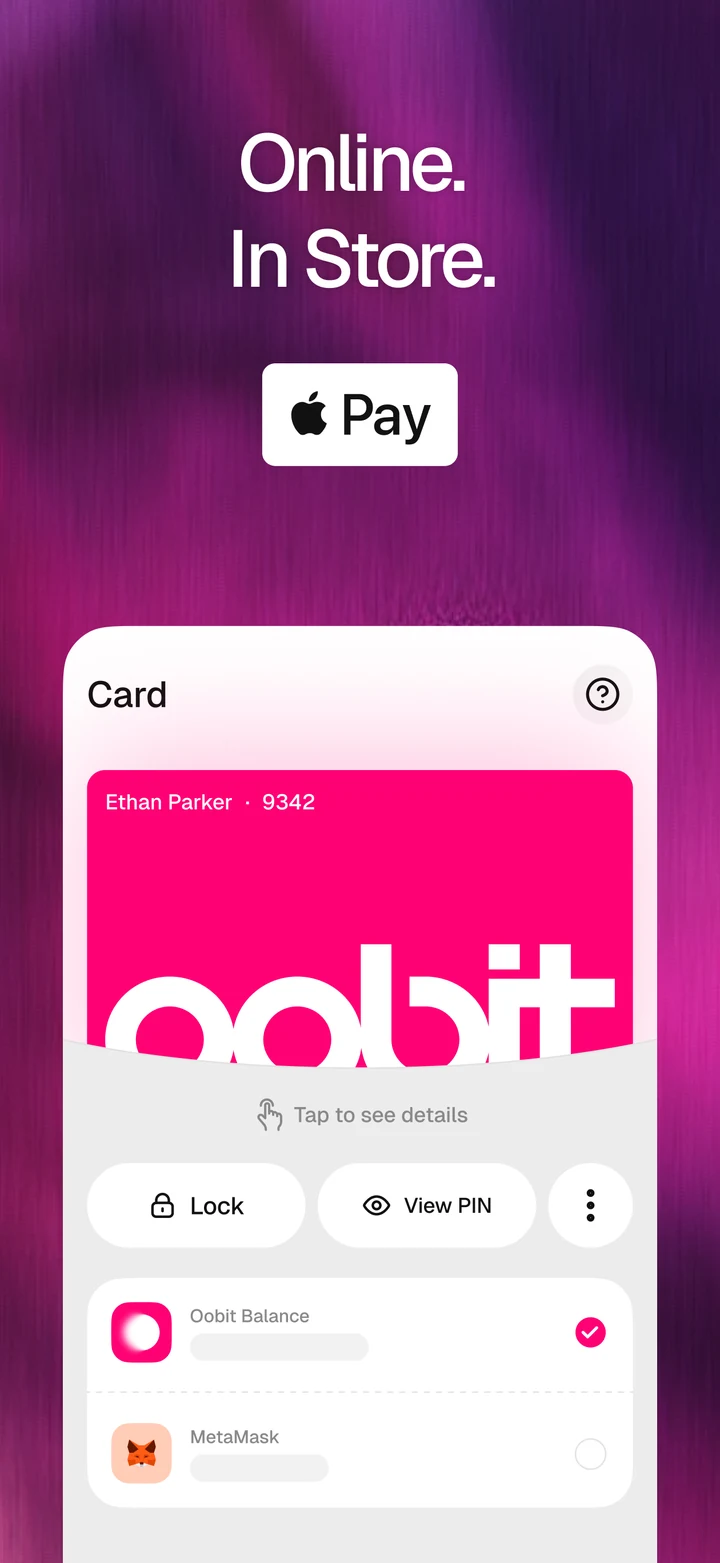 Oobit app screen